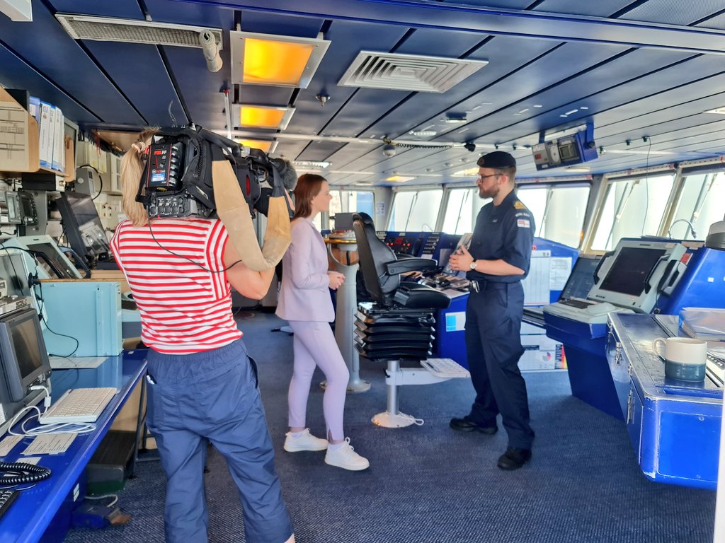 RNinScotland's tweet image. Tune into @STVNews this evening 📺 (1830) which comes live from #TallShips2025 ⛵️ #Aberdeen and features an interview from @hms_mersey 👇 🎥
