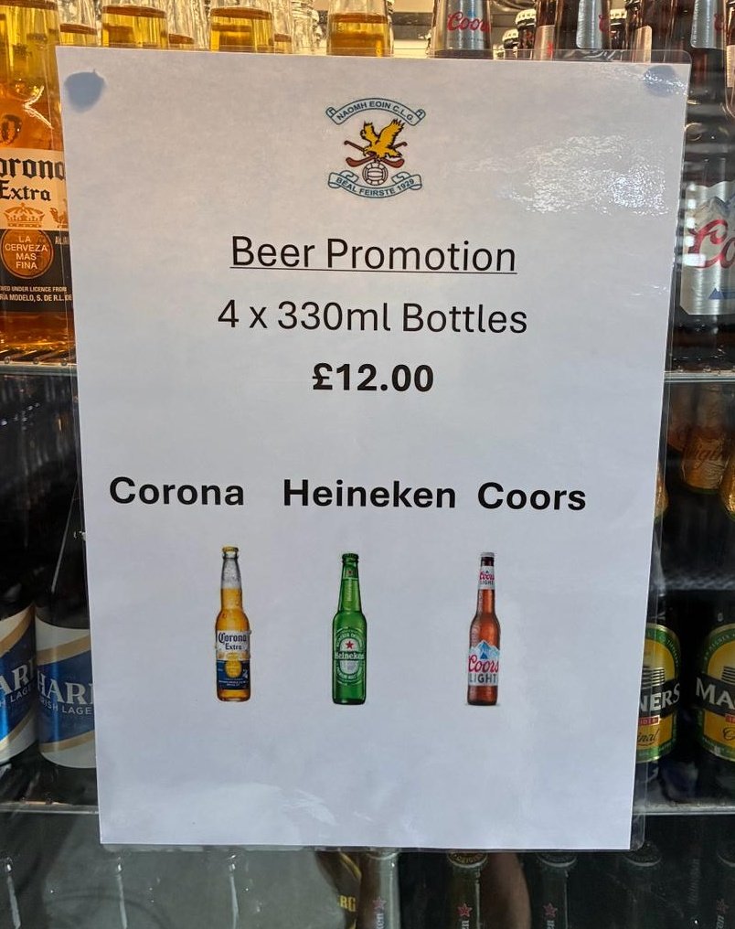 naomheoinclg's tweet image. For Sunday's All Ireland Hurling Final on the big screen, the club bar will open at 1.30pm. First goalscorer prize sweep and a special promotion on offer for members in attendance. No better venue if you're not heading to Dublin - get down early to reserve your front row seat!