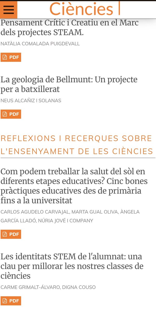 victorlopezsbd's tweet image. Nou número de la revista ciències publicat! Moltes activitats de biologia, geologia i ciencia del clima des de i5 fins al Batxillerat, reflexions sobre la identitat STEM i experiències sobre la responsabilitat digital i la IA. No us el perdeu!