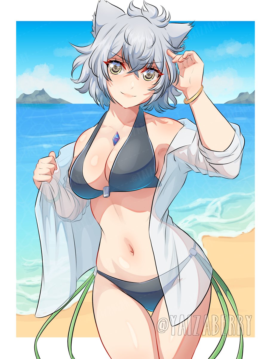 YaizaBerry's tweet image. Swimsuit Na'el ✨
#XenobladeChronicles3 #ゼノブレイド3