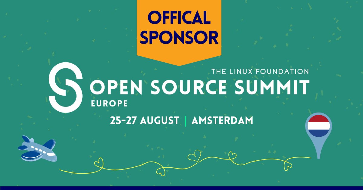 CloudNativeFdn's tweet image. CNCF is excited to be a SILVER sponsor of #OSSummit Europe, 25-27 August in Amsterdam! 1 registration = access to 250+ sessions covering the most cutting edge topics in #OpenSource today.
Explore the schedule: hubs.la/Q03xT3bc0
Register today! hubs.la/Q03xT9N_0