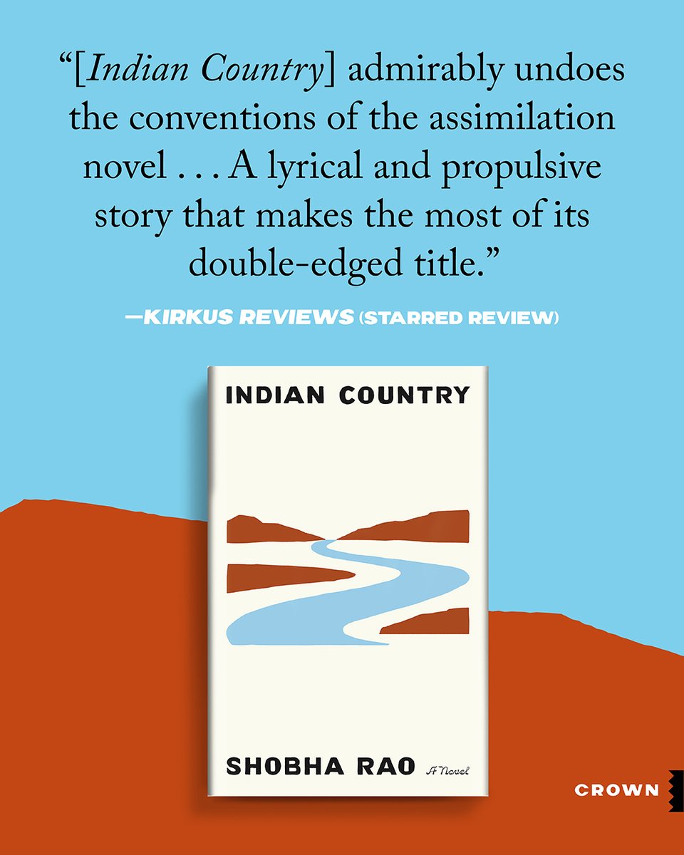 CrownPublishing's tweet image. "A lyrical and propulsive story that makes the most of its double-edged title." — Kirkus Reviews (starred review)
INDIAN COUNTRY is a fearless novel from award-winning author Shobha Rao, out on 8/5. Learn more at the link!
penguinrandomhouse.com/books/762892/i…