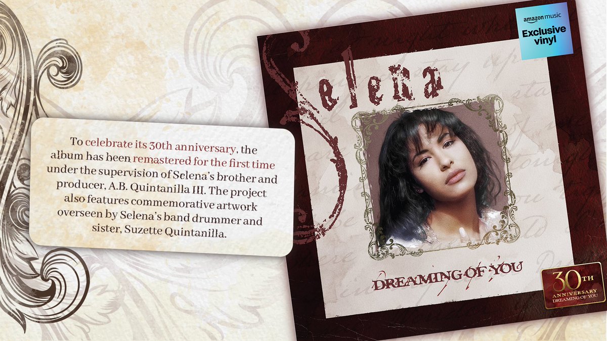 amazonmusic's tweet image. 30 years and we're still falling in love with @SelenaLaLeyenda's Dreaming of You ❤️
what was your favorite track from this dreamy album?