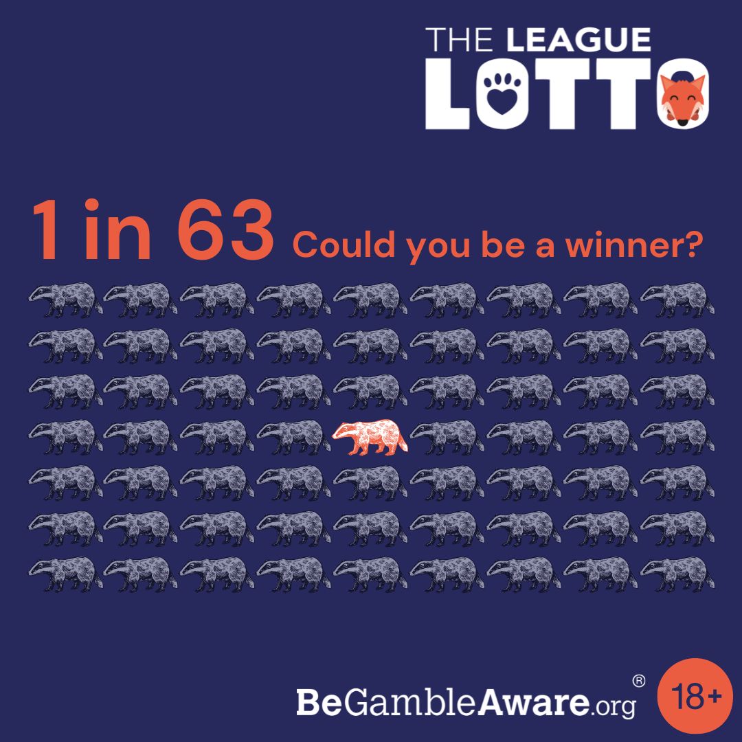 LeagueACS's tweet image. 🍀 Feeling lucky? 🍀
One in 63. Those are your odds of winning up to £25,000 when you play the League Lotto! 💷
🎫 Play now: leagueacs.co.uk/AOQC6
T&Cs apply.
#LeagueLotto #LeagueAgainstCruelSports #Lotto #Lottery