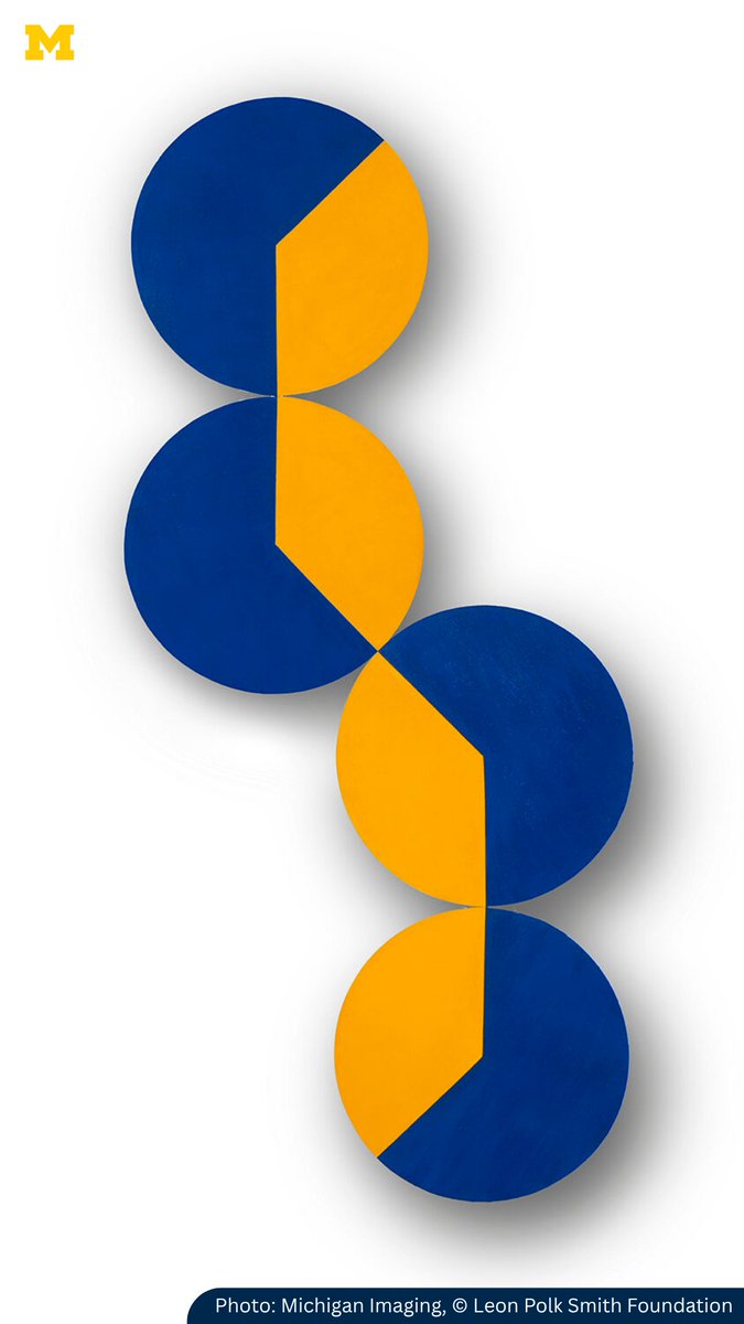UMich's tweet image. “Both Sides of the Line: Carmen Herrera & Leon Polk Smith,” an exhibition that will put the work of two of the 20th century’s most visionary abstract artists side-by-side for the first time, will be coming to the U-M Museum of Art next month. Learn more: myumi.ch/61pZ2