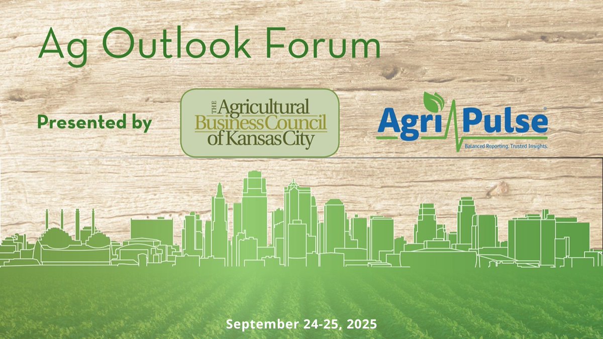 Mark your calendars for the Ag Outlook Forum: September 24-25!
To learn more and register, visit &gt;&gt; agbizkc.com/agoutlookforum.