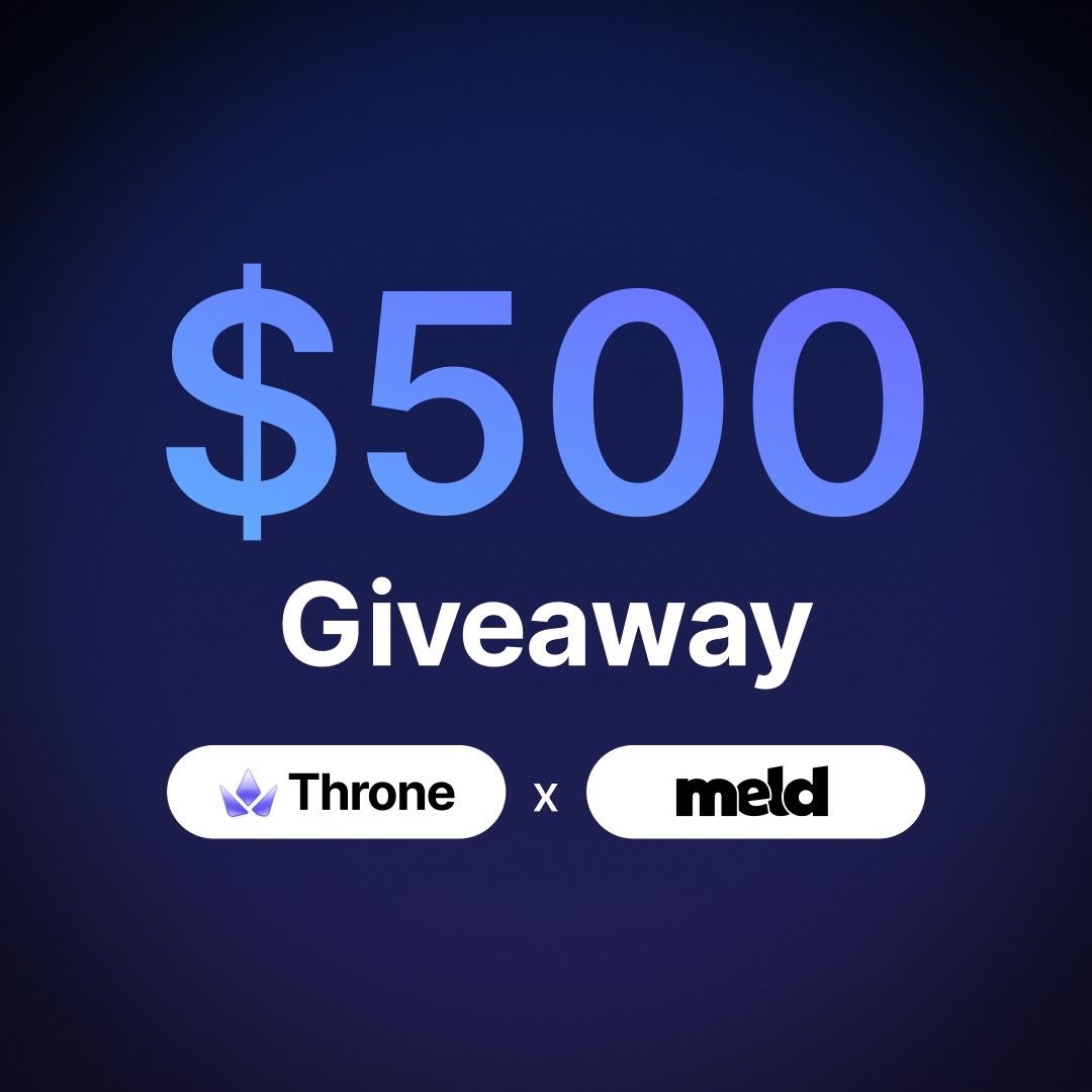 🚨 $500 Meld x Throne Giveaway!

⤵️ Drop your Throne Wishlist link below for a chance to win $500 in gifts from us!

💜 Must follow <a href="/StreamWithMeld/">Meld Studio</a> &amp; <a href="/official_throne/">Throne</a> for valid entries

⏰ You have 72 hour to join