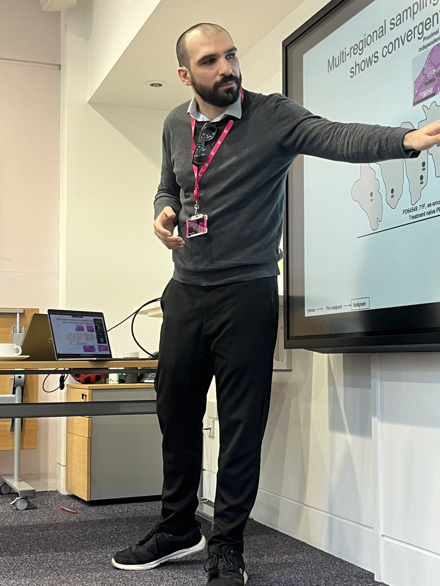 Bristi Basu (@bristibasu8) on Twitter photo Enjoying some fantastic talks today from investigators in our <a href="/CRUKCamPancCan/">CRUK Cambridge Centre: Pancreatic Cancer Programme</a> Programme from Charlotte Simpson (Halim lab) on ILC2 in PDAC, and Pan Nicola (Martincorena lab) on somatic mutations in pancreas. Impressive new talent in the #pancreatic_cancer field! Enjoying some fantastic talks today from investigators in our <a href="/CRUKCamPancCan/">CRUK Cambridge Centre: Pancreatic Cancer Programme</a> Programme from Charlotte Simpson (Halim lab) on ILC2 in PDAC, and Pan Nicola (Martincorena lab) on somatic mutations in pancreas. Impressive new talent in the #pancreatic_cancer field!