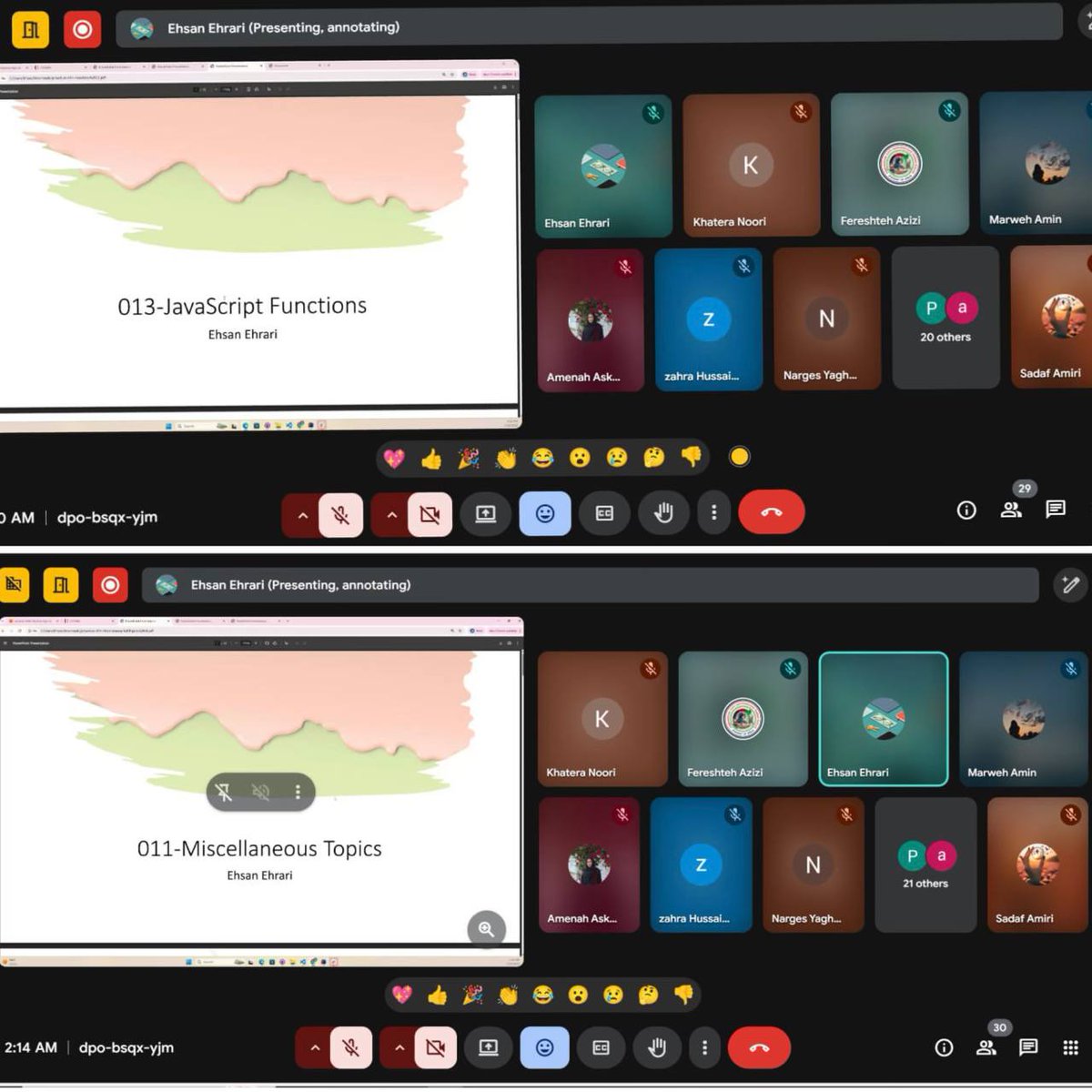 sadafamiri1385's tweet image. last Wednesday lessons that was very useful for me.👩‍💻
#afghangrilscode
@E_Ehrari 
@f_forough 
@CodeToInspire