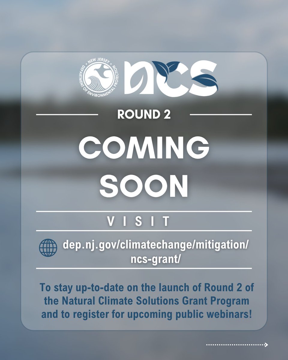 NewJerseyDEP's tweet image. There’s still time to get informed—don’t miss the final two public webinars where we’ll cover everything you need to know to apply.
Round 2 Kickoff | July 29th | 1:00 - 2:00 pm
Application Deep Dive | August 4th | 11:00 am - 12:00 pm
Plus, get inspired by checking out the Round…