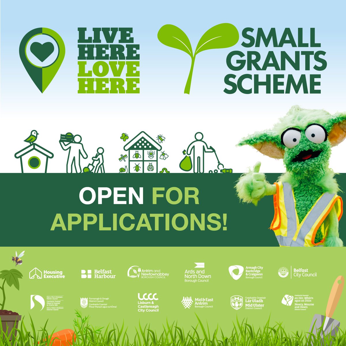 nmdcouncil's tweet image. The Live Here Love Here Small Grants Scheme is now open for applications 💚
Grants are available between £500 and £3000 to revitalise green spaces for the whole community 🌻🦋🌳
Open to community groups, sports' clubs, schools, churches, not-for-profit organisations and…