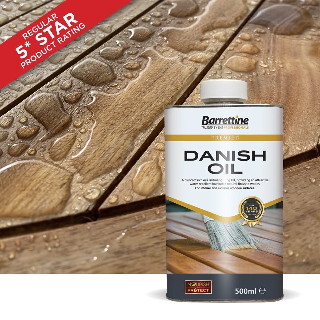 ✨Looking to enhance and protect your wooden surfaces? 

Barrettine's Danish Oil is your go-to solution! 🪵 

Perfect for bringing out the natural beauty of wood while providing a durable finish. Grab yours today and let your wood shine! ✨ 

🔗 palatinepaints.co.uk/product/danish…