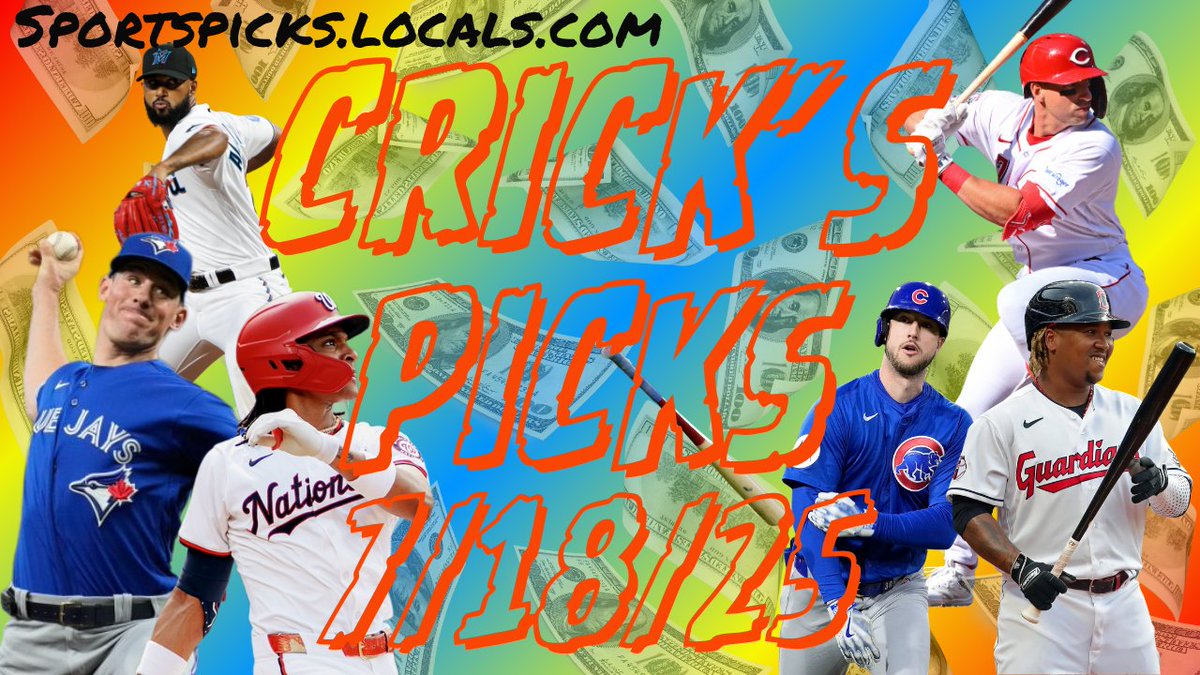 Crickett1414's tweet image. Crick's Picks: MLB - 7/18/25
Well we've been on a bit of a hiatus for a few days Folks!! We had the All-Star Break for MLB, and we already know these are the "Dog Days" of the sports calendar.. So I decided to take a few days off.... BUT.... WE'RE BACK BABY!! However, our last…