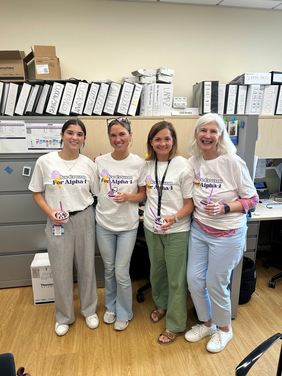 AlphaFriend's tweet image. Congratulations to the New York A1F Clinical Resource Center at Columbia University for hosting their first Ice Cream for Alpha-1 fundraiser! Special thanks to Dr. Jeanine Armiento, Dr. Monica Goldklang, A1F Co-Support Group Leader Sydney Harris, and A1F Board Member Peg Iverson…
