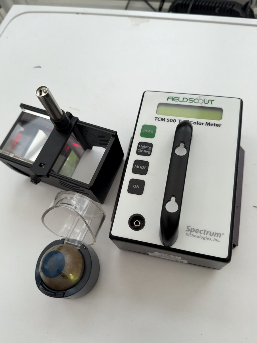 J_J_Dempsey's tweet image. Just got my Turf HOC laser height of cut prism gauge, it’s another tool in my data gathering kit which includes the USGA GS3 ball and moisture meter and FieldScout TruFirm and NDVI meter #Turfgrass #Research 🤓