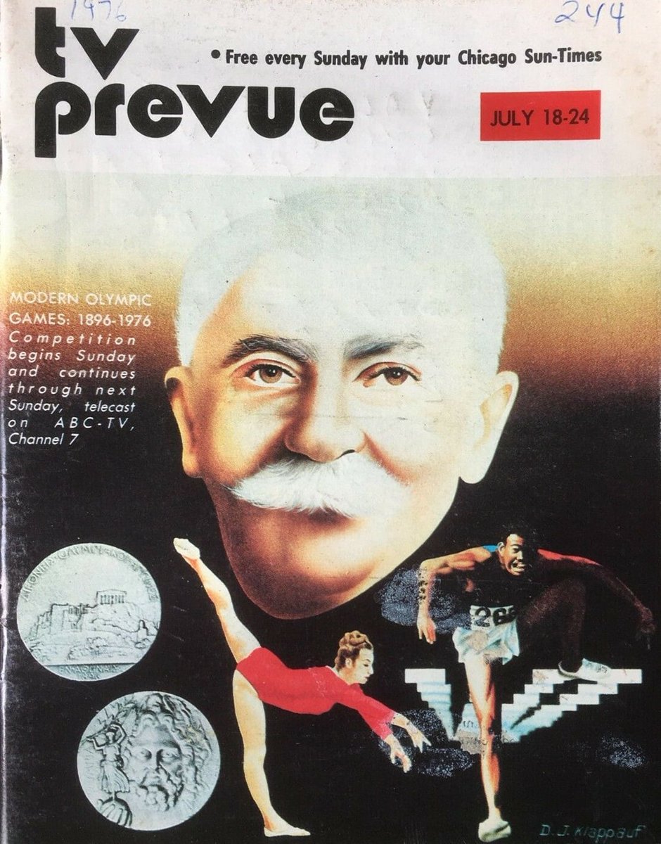 ChicagoTVGuides's tweet image. #OTD in 1976
⭐️ Nadia Comaneci scores first perfect 10 ⭐️
Sonny and Cher, Ellery Queen, People to People, Kojak, McCloud, "In Harm's Way", Bronk, more...
Chicago Sun-Times TV Prevue. July 18, 1976