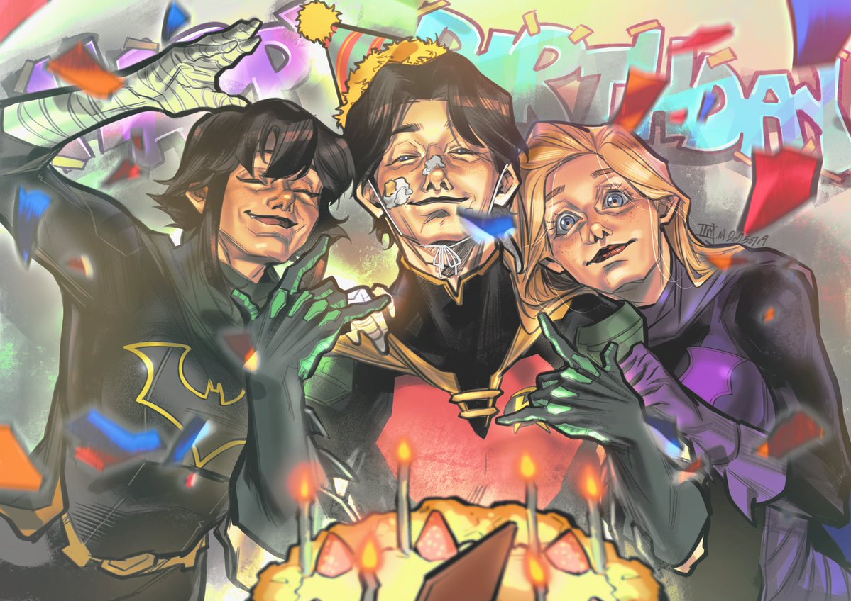 irispardom's tweet image. Birthday boy!
#dccomics #timdrake #stephaniebrown #cassandracain #fanart