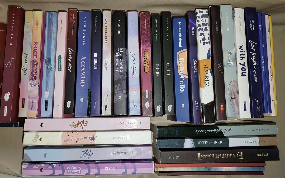 help rt! wts // want to sell novel preloved

☆ harga mulai dari 20k - 70k (bisa nego)‼️
☆ novel 100% ori
☆ bisa cek disini yaa: instagram.com/suka.novelfiks… 🧎‍♀️
☆ bisa co di toko oren shopee.co.id/far_st0re 🍊

#wts #wtb #novel #buku #preloved #book
