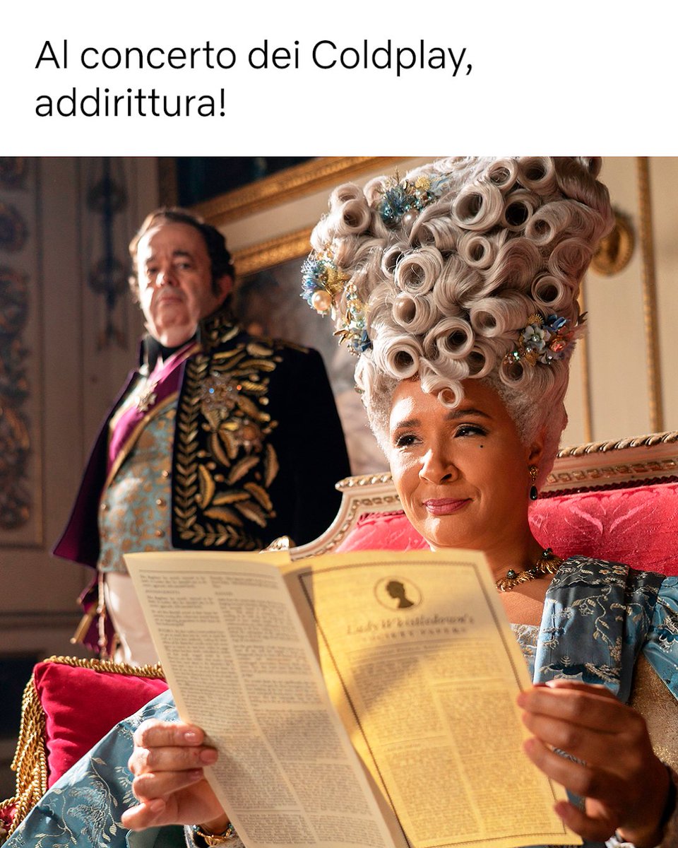NetflixIT's tweet image. sappiamo benissimo che Lady Whistledown avrebbe AMATO questo momento.