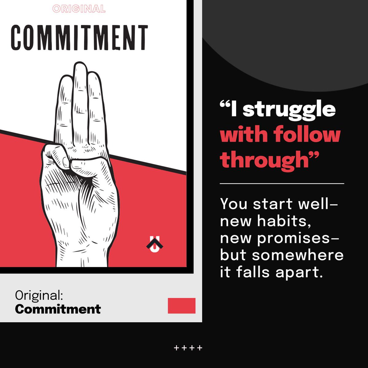 You start well—new habits, new promises—but somewhere it falls apart.
📘 Commitment is a challenge-based resource to help you keep your word, finish what you start, and live out your faith with grit. uncommen.org/product/commit… 
🔓 Access this: uncommen.org/membership