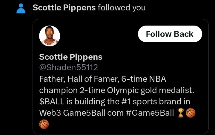 StonkParty's tweet image. Thank you Scottle Pippens for the follow! Such an absolute honor to be followed by Scottle!
