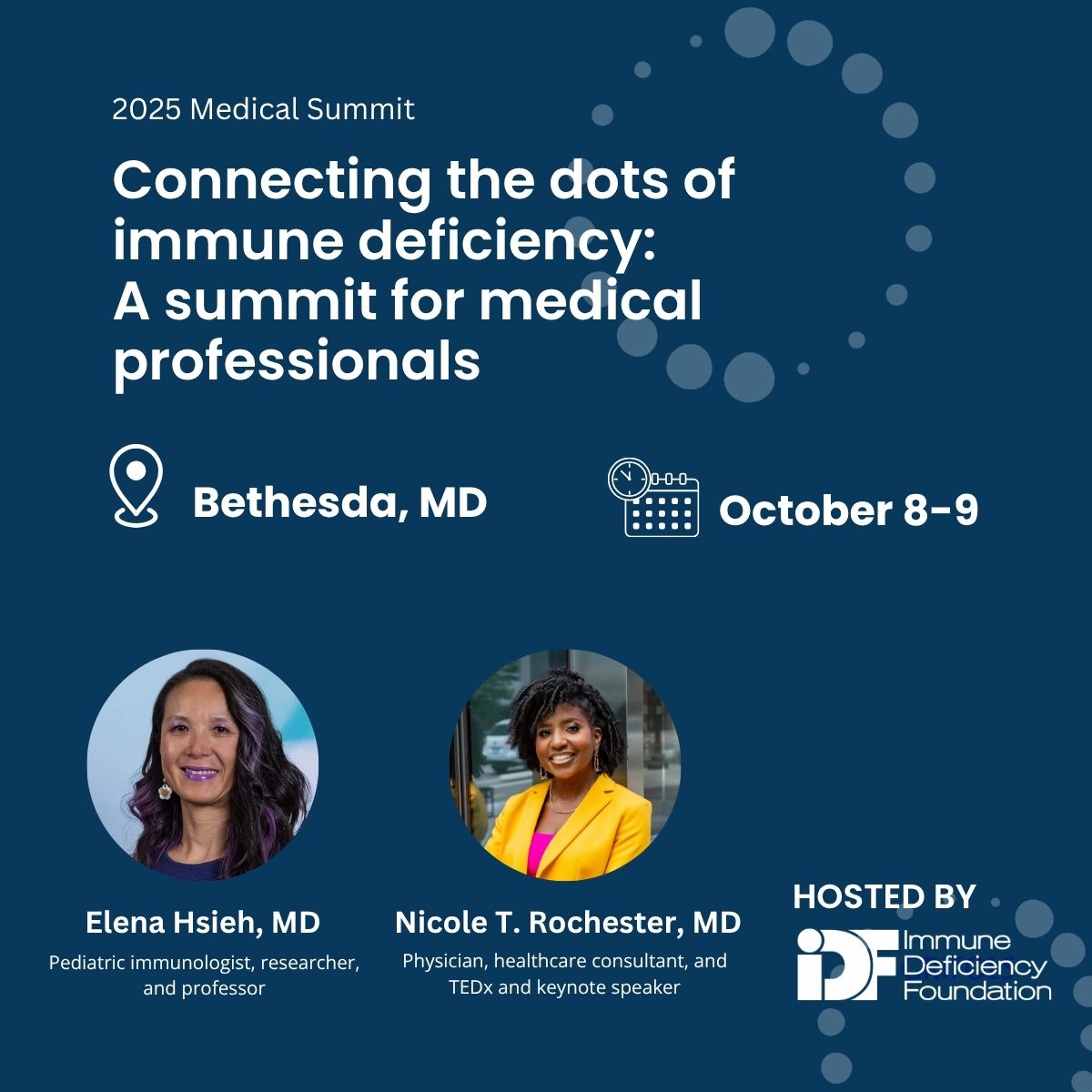 immunedeficienC's tweet image. If you treat patients with recurrent infections or unexplained immune symptoms, the 2025 Medical Summit is for healthcare professionals like you! This two-day event (October 8-9) focuses on strengthening diagnostic skills for primary immunodeficiencies! bit.ly/44AhgC9