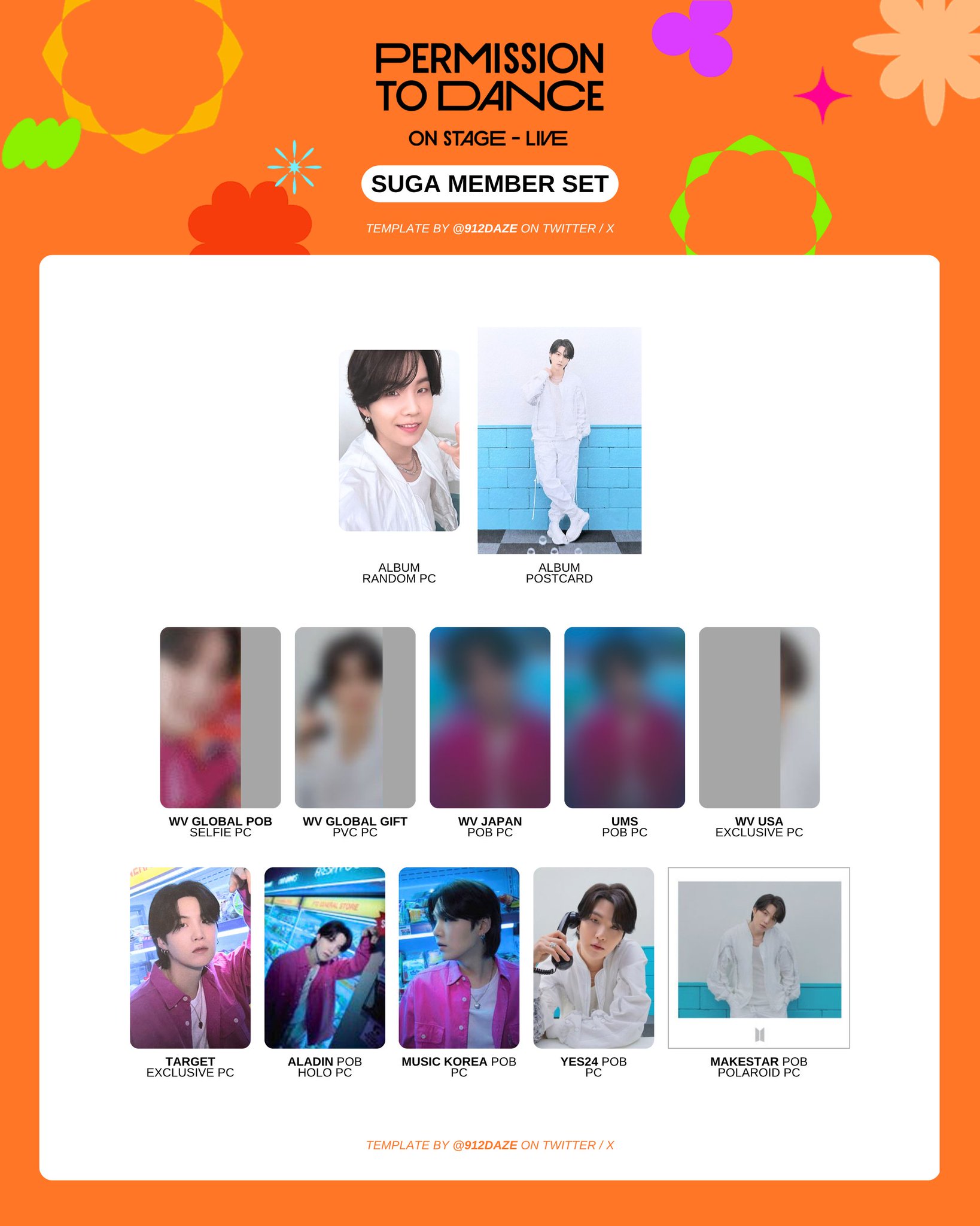 BTS SUGA PTD ON STAGE LIVE　MAKESTAR 特典 SUGA PTD ON STAGE - LIVE PHOTO CARD 🤍 #BTS #방탄소년단