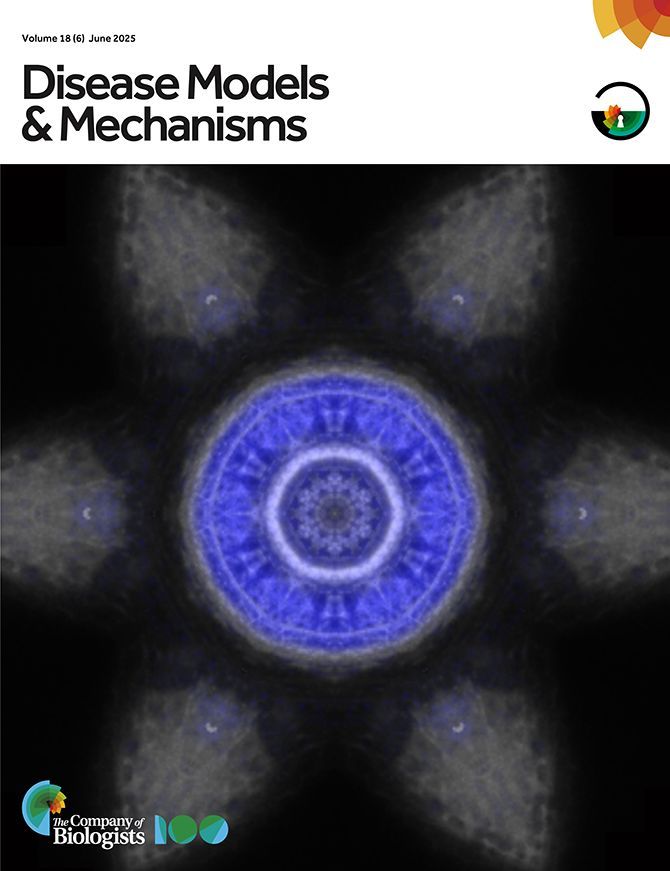 DMM_Journal's tweet image. Issue 6 is complete! Explore the issue: bit.ly/45a3yrg
On the cover: Monfries et al. show the eye of a maternal-zygotic frizzled 5 mutant zebrafish 5 days post-fertilisation, revealing tissue architecture with phalloidin-FITC (grey) & Sytox-Orange (blue).