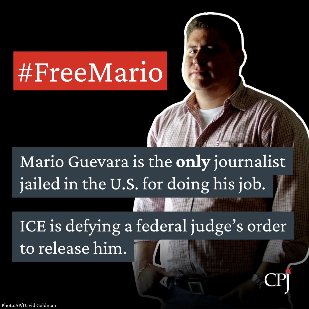 pressfreedom's tweet image. 📣Lawyers representing journalist Mario Guevara, CPJ, @freepress, and the @Georgia1stAmend will hold a press conference on July 22 at 10 a.m. to reaffirm calls for the release of the Atlanta-based journalist from ICE custody.
More information and RSVP here⤵️…