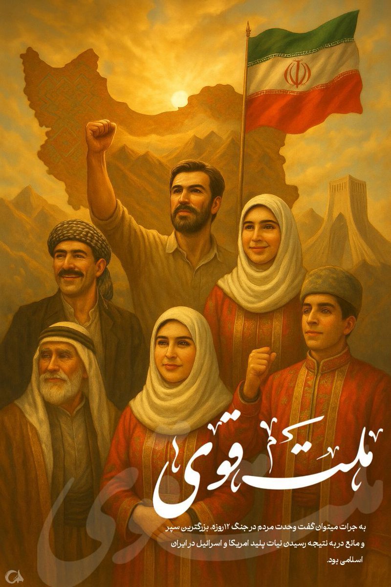 Bahar7921's tweet image. به جرأت میتوان گفت وحدت مردم در جنگ ۱۲ روزه،بزرگترین سپر و مانع در به نتیجه رسیدن نیات پلید آمریکا و اسرائیل در ایران اسلامی بود.
#پادوی_دشمن
#منافق_بسه_دیگه