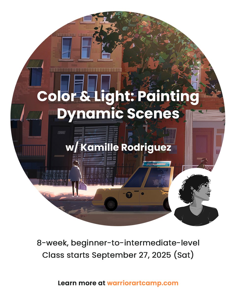 kamillustrator's tweet image. Registration is now open for my new Digital Painting Course with Warrior Art Camp! Hope to see you there!
warriorartcamp.com/color-and-ligh…