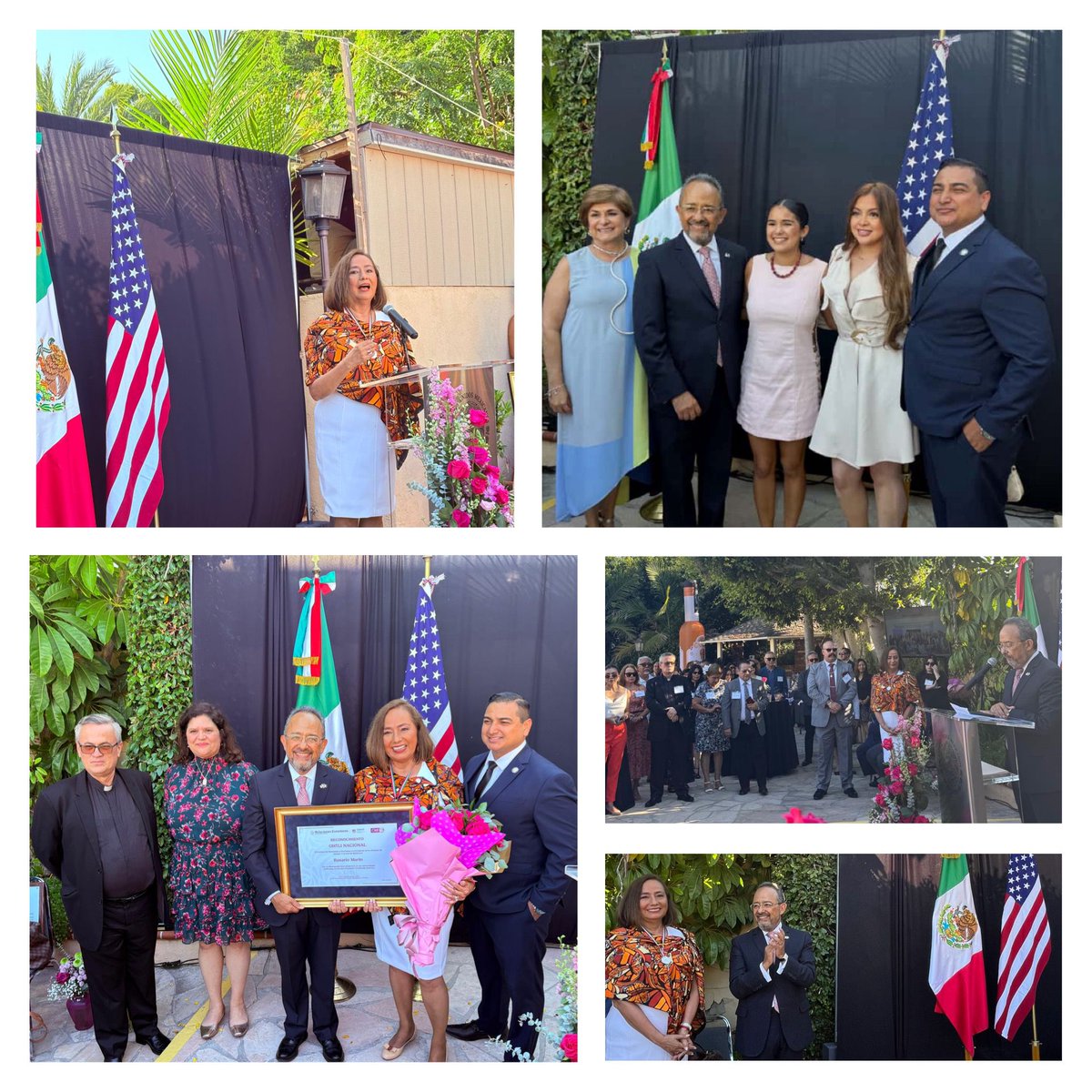 carlos_glezgtez's tweet image. Rodeados de líderes comunitarios y seres queridos, celebramos a @RosarioMarin1 en la Residencia Oficial de México 🇲🇽🏡 en Los Ángeles. Rosario fue recientemente reconocida con el premio #Ohtli por @emoctezumab por su destacada trayectoria y servicio a la comunidad mexicana en 🇺🇸
