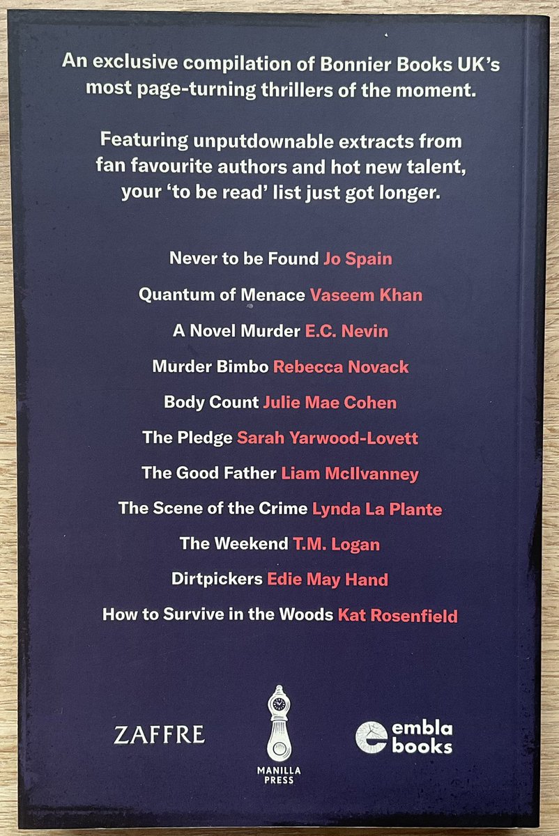 Lindahill50Hill's tweet image. The book extracts in this #BBUKHarrogateAtHome exclusive sampler look stunning.
Thank you very much @bonnierbooks_uk @emblabooks @ZaffreBooks @HollyMilnesHM