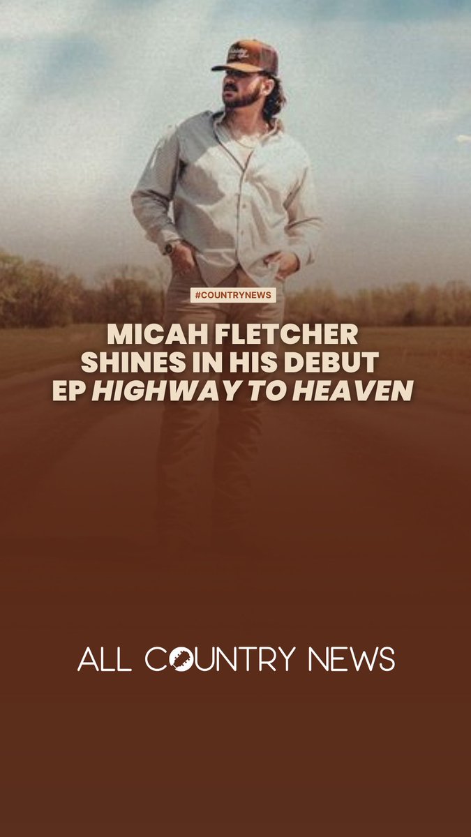 AllCountryNews's tweet image. Micah Fletcher’s debut EP Highway to Heaven is here — a powerful five-track journey of faith, redemption, and gritty country soul.