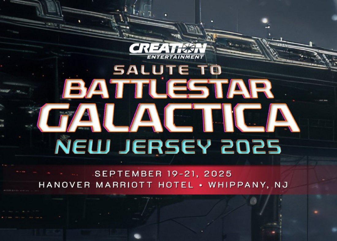 CreationEnt's tweet image. Action Stations! An 8-Hour FLASH SALE starts today for our Salute to Battlestar Galactica Convention in Whippany, NJ.
We are offering 20% off all admission passes, photo op, autograph & special event tickets on Friday, July 18 between from 9:00 AM PST and 5:00 PM PST!
NOTE: NO…