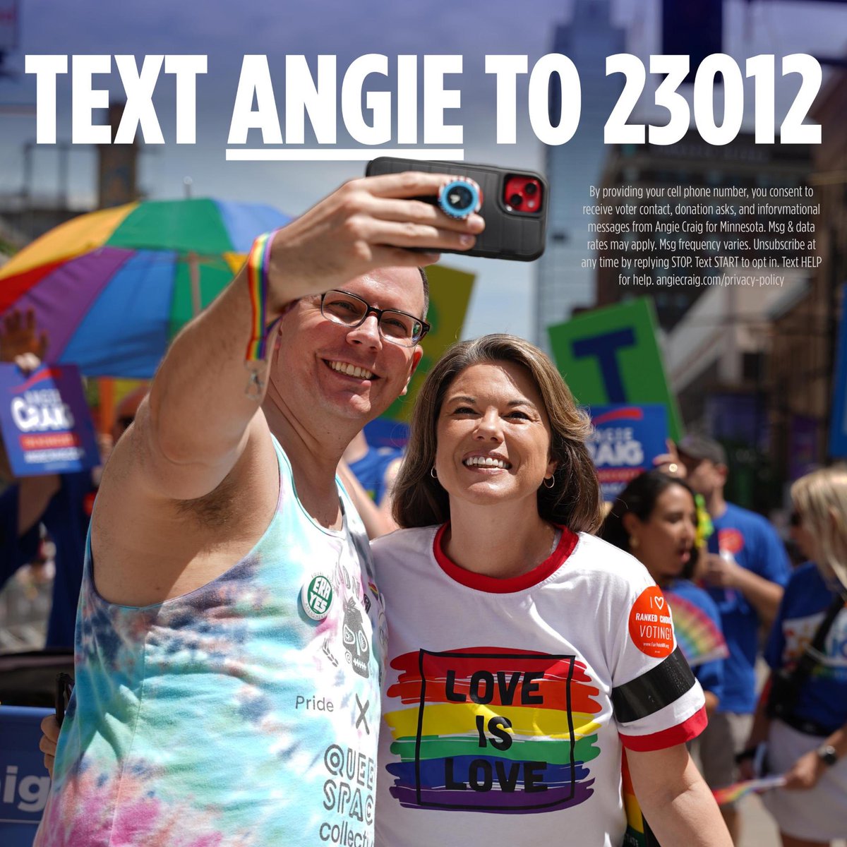 AngieCraigMN's tweet image. Will you text ANGIE to 23012?
Democrats need to take back the Senate in 2026 - and there’s no way we can do it if we lose Minnesota’s open seat. Join the team to get our updates and stay involved!
