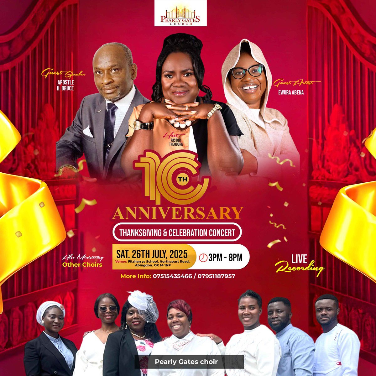 EwuraAbenaMusiq's tweet image. Abingdon 🇬🇧 UK! Are you ready?

Let’s meet at the Fitzharrys School, Northcourt Road, OX 14 1NP, Abingdon on  Sat. 26th July, 2025 at 3pm for their 10TH ANNIVERSARY THANKSGIVING &amp;amp; CELEBRATION CONCERT

#EwuraAbena  #GraceOverflow #Ebefa #WarriorQueen #SoulGospel #DOVVSUaMBASSADOR
