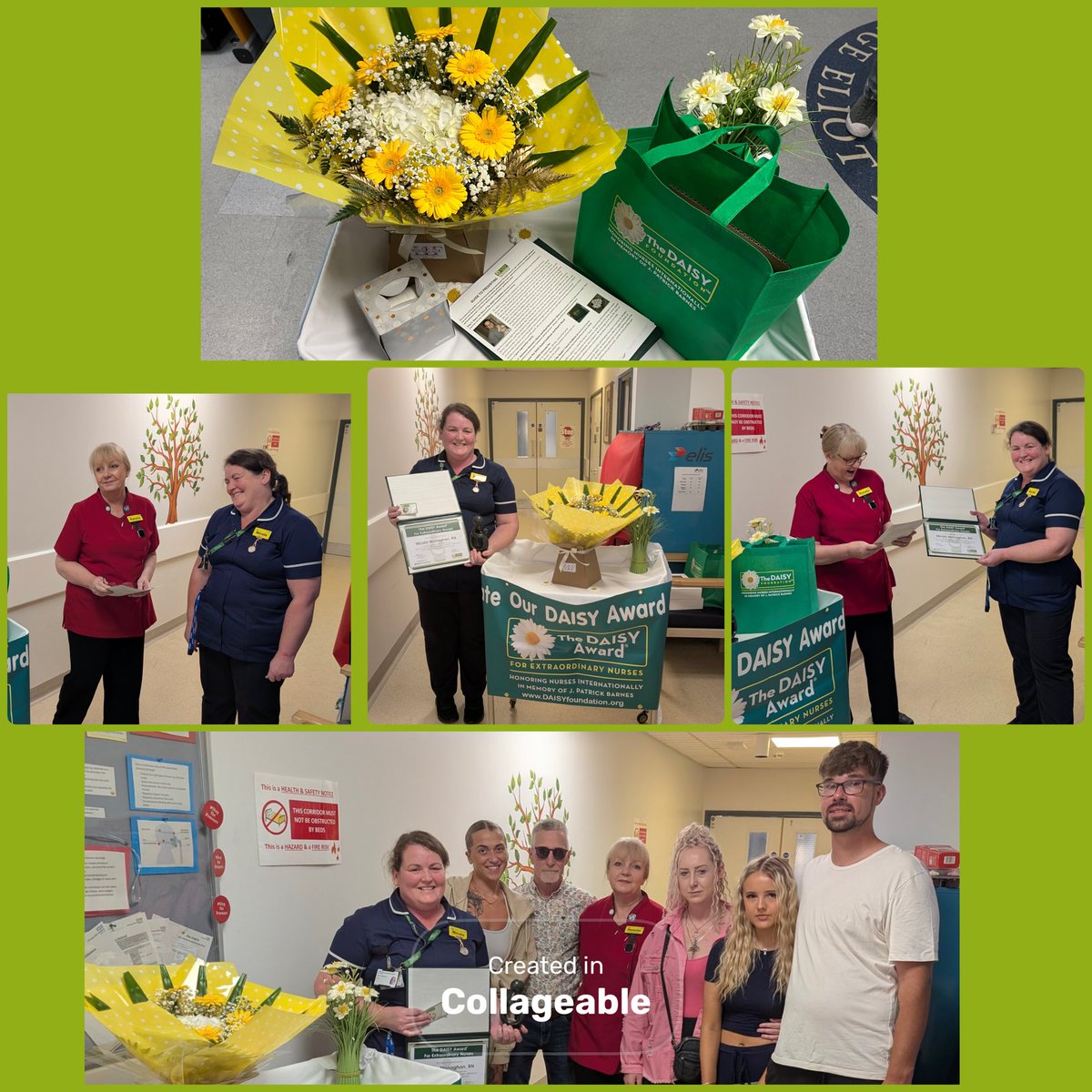 🌼 It was my honour to present GEHs 1st DAISY award making it extra special by 5 family members being present 💕
Nicola a Critical Care nurse was nominated for her care and compassion at an incredibly difficult time “she is a credit to the nursing profession” 🌼