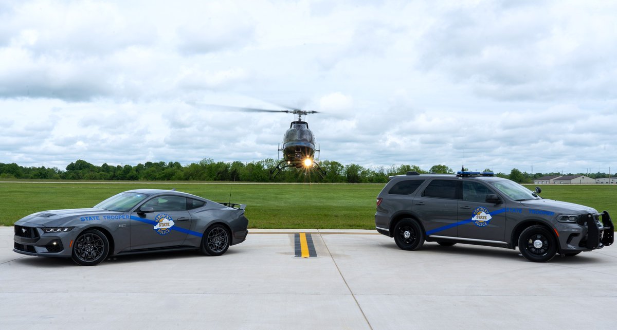 JusticeKentucky's tweet image. Congratulations to the @kystatepolice for placing 4th in the American Association of State Troopers' Best Looking Cruiser Contest!
Though we didn't take first place, there's no denying that our Kentucky cruisers are some of the best. Great job, KSP.