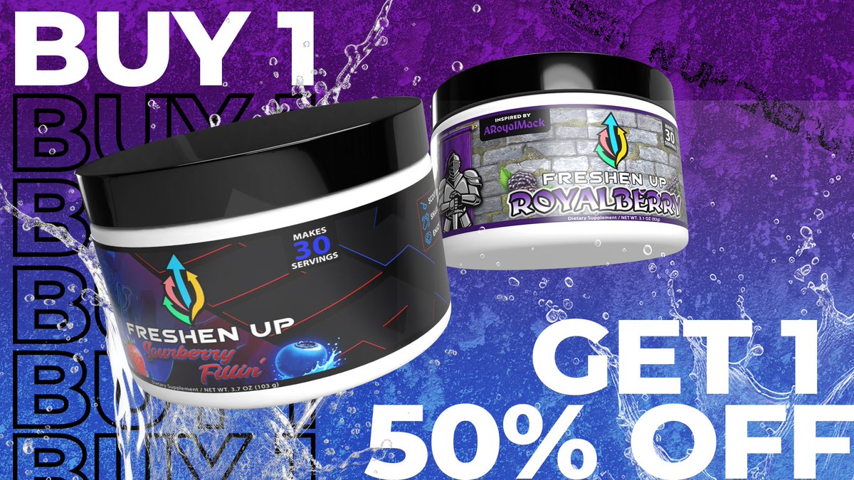 🧨🧨 SALE SALE SALE 🧨🧨

<a href="/DrinkFreshenUp/">Freshen Up Energy</a> is doing a huge sale on <a href="/HadesGaming___/">Freshen Up | Hades</a> and my RoyalBerry flavor! Enjoy the discount! No codes needed!