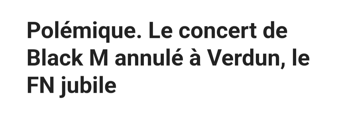 NoesisOff's tweet image. Quand le RN faisait annuler un concert de Black M pour le centenaire de la bataille de Verdun juste pour sa couleur de peau. Son grand père tirailleur sénégalais a combattu pour la France.
#Amir