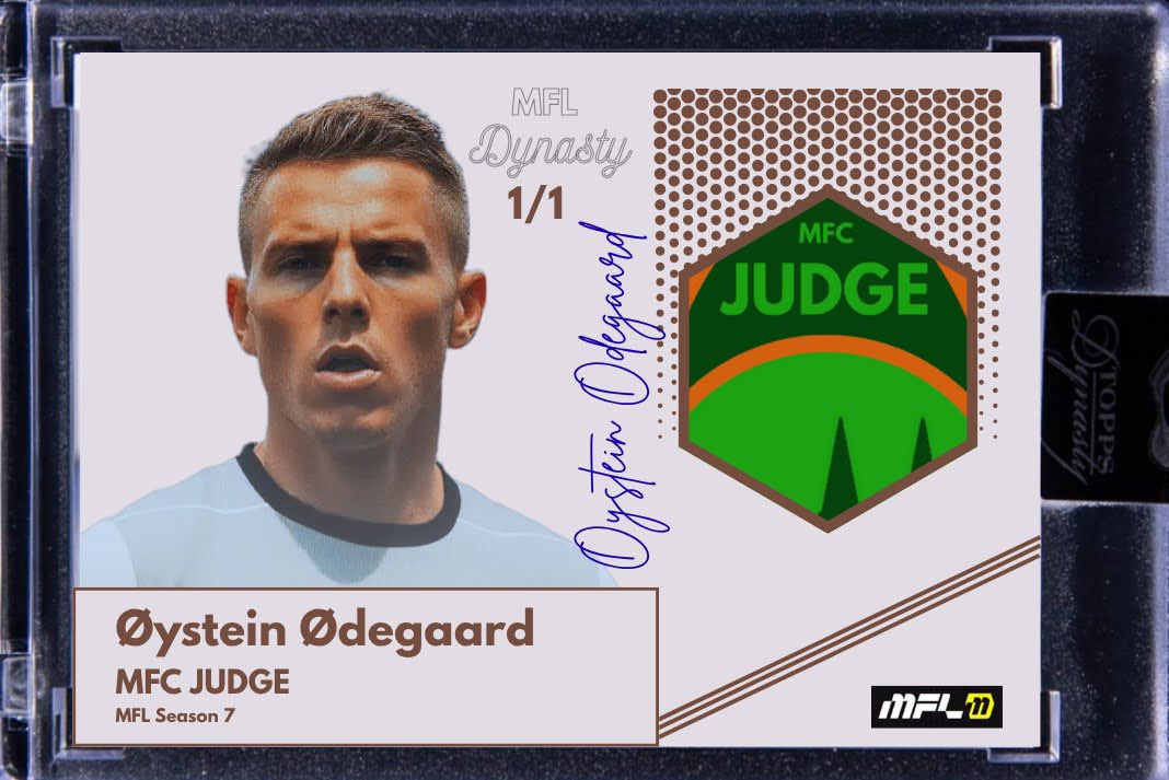 With <a href="/playMFL/">MFL</a> rolling out photorealistic players, decided to take a couple of minutes and make a mockup of a trading card for one of my club stalwarts - Øystein Ødegaard. Not perfect, but looks pretty good I think.