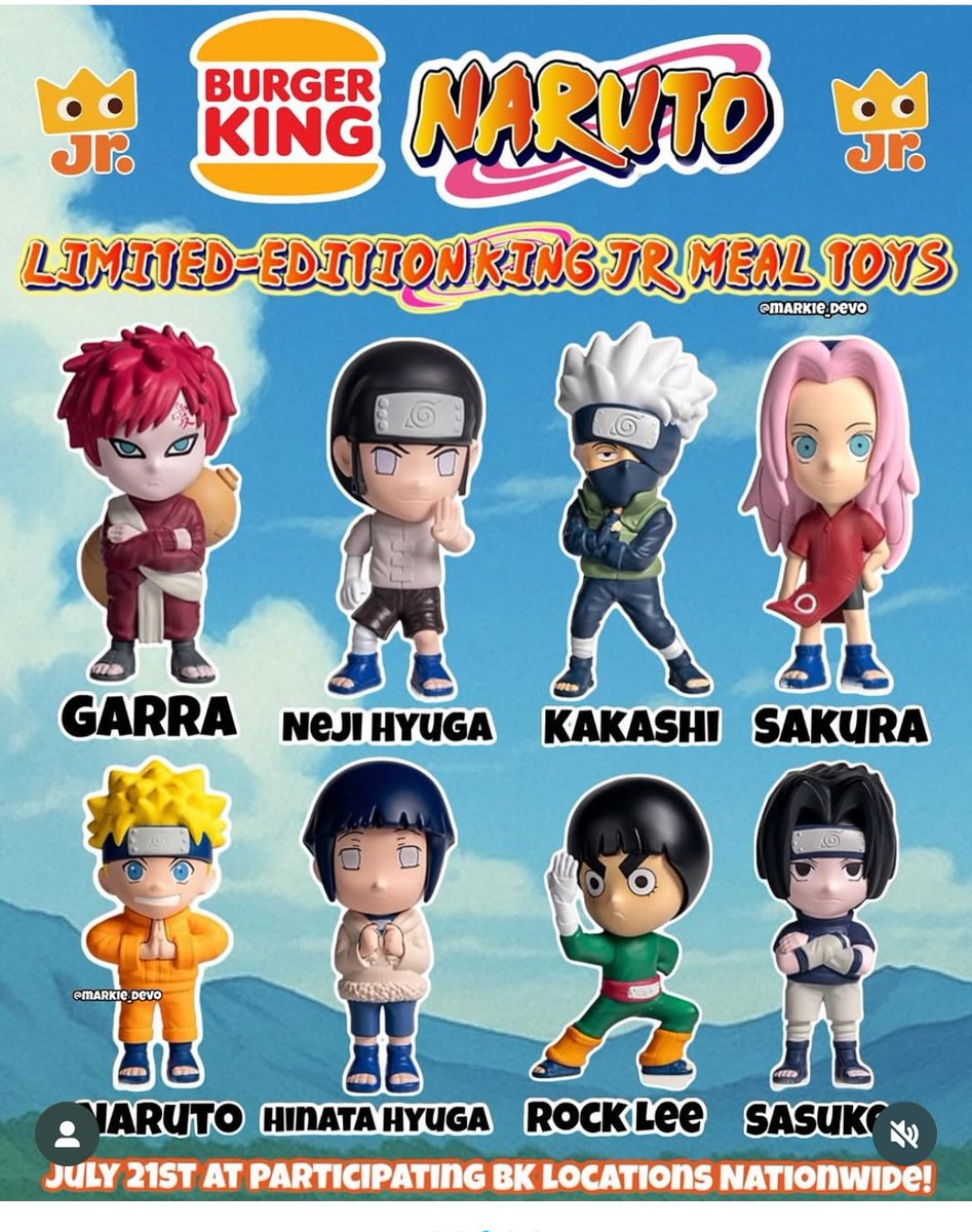 Miss_Rivers's tweet image. Yooooo Burger King dropping these July 21st 😮💨 I don’t eat this, but I might just buy it for the figurines