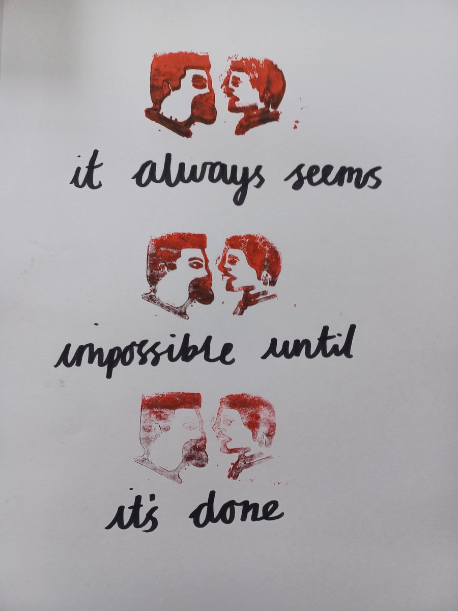ACTSA_UK's tweet image. Happy #InternationalNelsonMandelaDay! Thanks to everyone who joined our linoprint workshop in Oxford in front of Norman Kaplan's beautiful South African prints of people power and resistance to racism and colonialism. A luta continua. #NelsonMandela