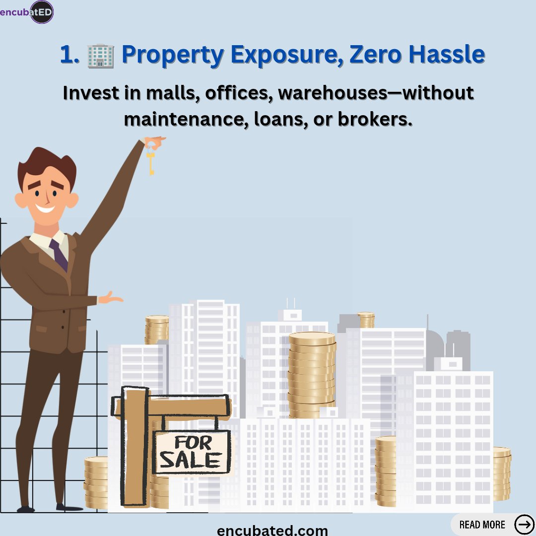 encubatedL's tweet photo. Want to earn from real estate without owning a single property? Read more!

#REITs #RealEstateInvesting #PassiveIncome #FinanceForBeginners #SmartInvesting #StockMarketIndia #WealthBuilding #FinanceSimplified #EncubatedFinance #DividendIncome #InvestSmart #MoneyMadeSimple https://t.co/Tz2pGuy3ru
