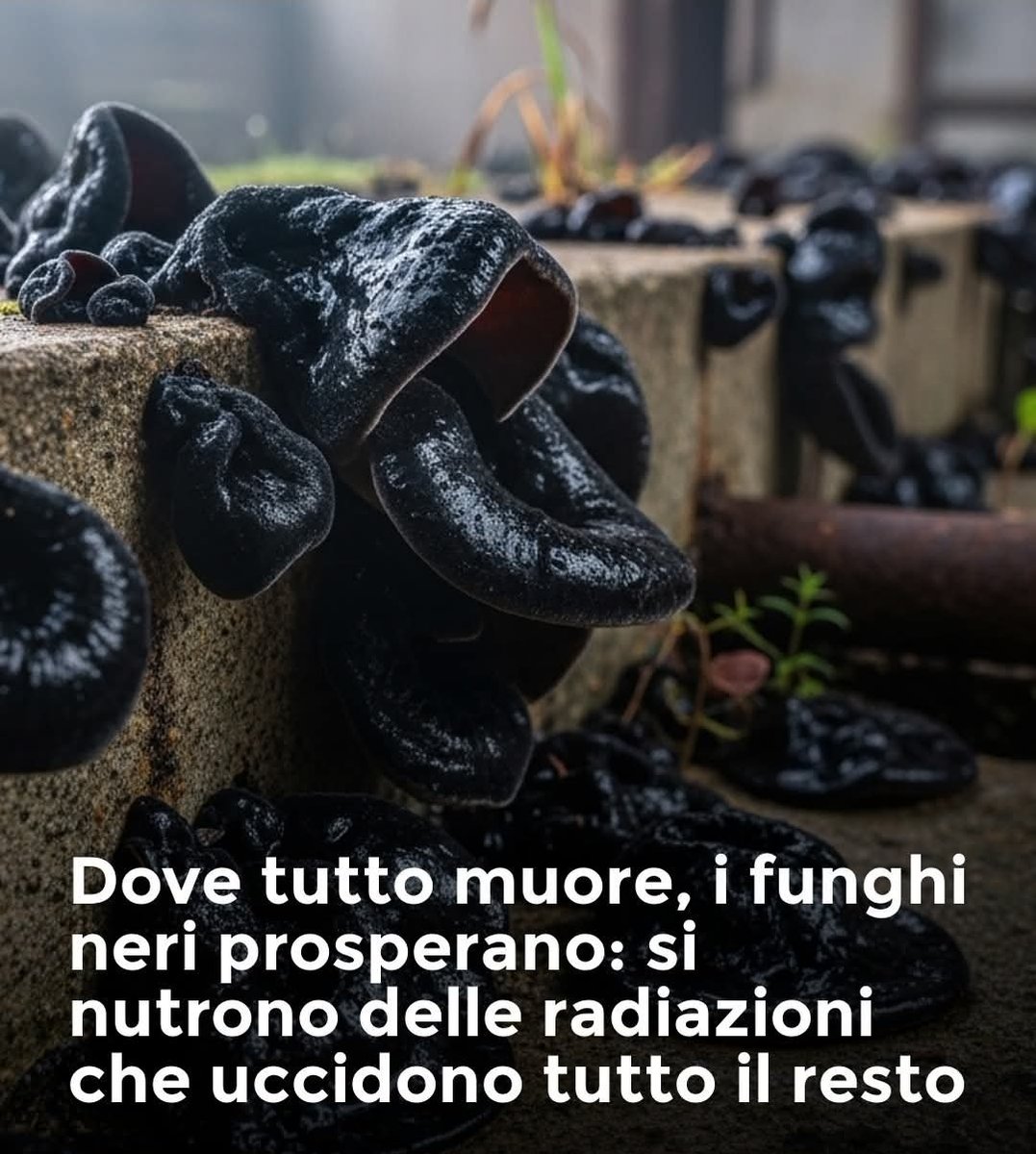 CLAUDIODD5's tweet image. Mentre tutti pensano che Chernobyl sia sinonimo di morte, nel reattore più radioattivo del mondo prosperano dei funghi neri che hanno trovato un modo incredibile per sopravvivere.
Non solo resistono alle radiazioni che ucciderebbero qualsiasi altro organismo in pochi minuti, ma…