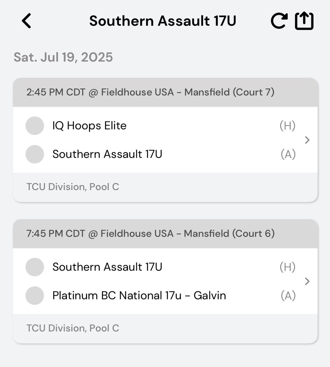 last tournament.. let’s rock out in Mansfield Tx, come watch us tomorrow!