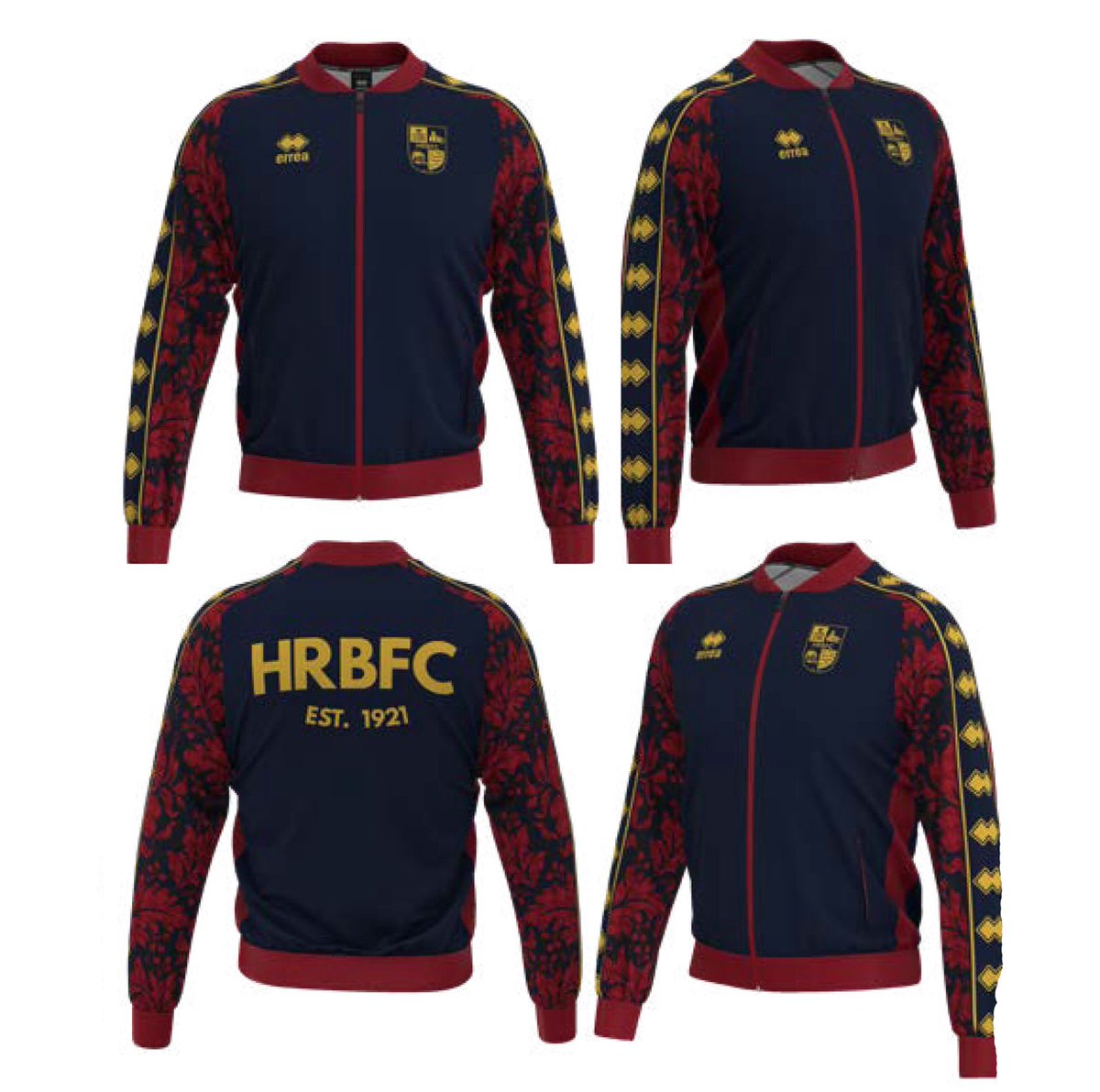 HAMRICHFC's tweet image. 🚨 Revealing our Chairman Ben Hudson’s favourite — the all-new walkout jacket!
All three items will be available this Monday via @LS4Teamwear. We’ll share the link as soon as it’s live.
A huge thank you to the brilliant design team @ErreaOfficial. 👏