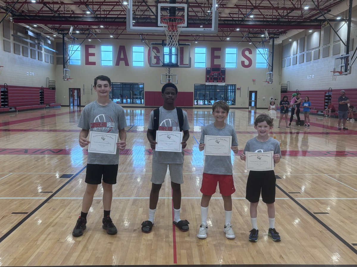 Our final campers of the day had a great week! Congrats to Colin, Makoi, John, and Jacob!