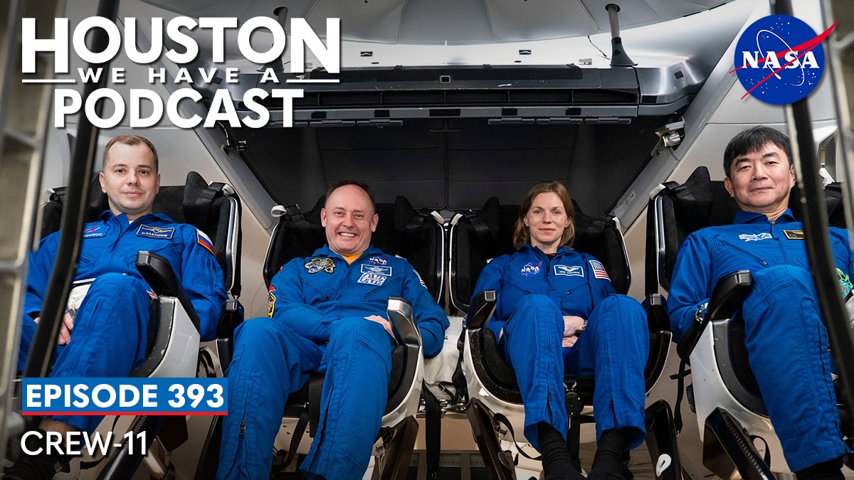 NASA_Johnson's tweet image. Four space explorers. One destination. 🚀
This week on #HWHAP, @NASA's @SpaceX #Crew11 each dive into their paths to space and what lies ahead aboard the International @Space_Station. go.nasa.gov/44BksPk